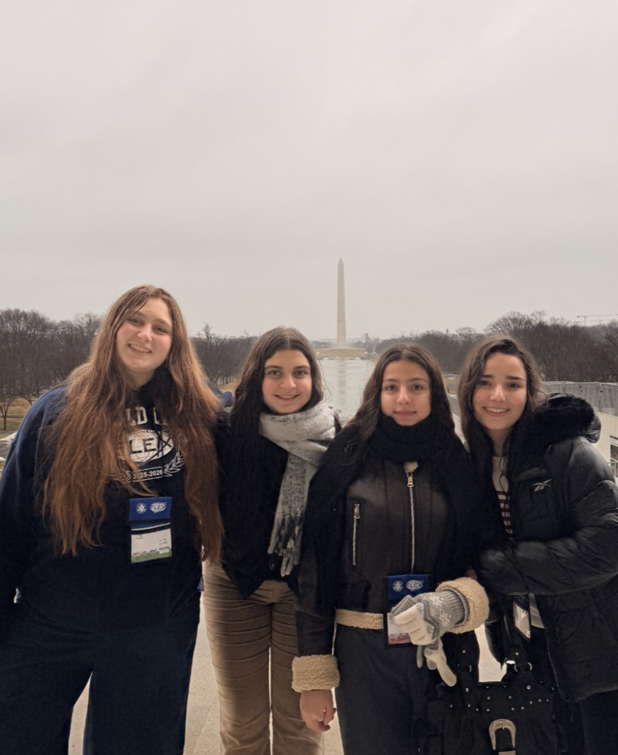 Estudantes reunidos durante o intercâmbio